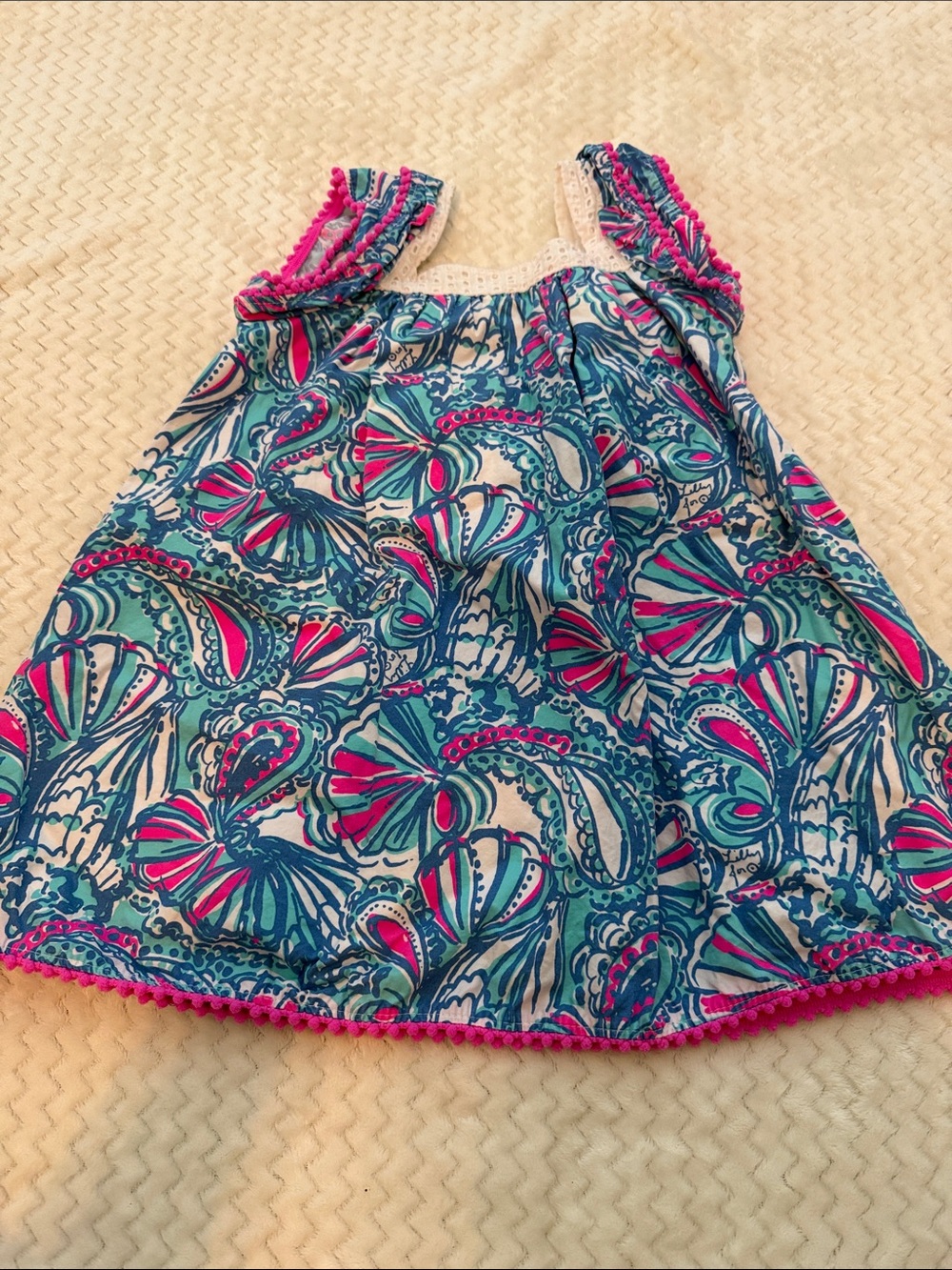 Lilly Pulitzer for Target Girls Blue Pink White Seashell Print Sundress